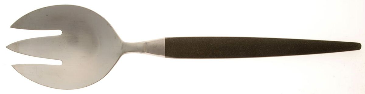 Modern Elegance (Stainless) Solid Serving Fork by Stanley Roberts-1