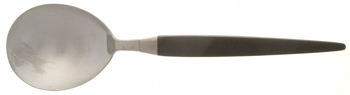 Modern Elegance (Stainless) Solid Serving Spoon by Stanley Roberts-1