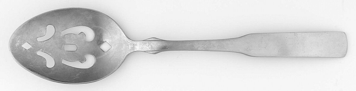 Olde Boston (Stainless) Pierced Tablespoon (Serving Spoon) by Stanley Roberts-1