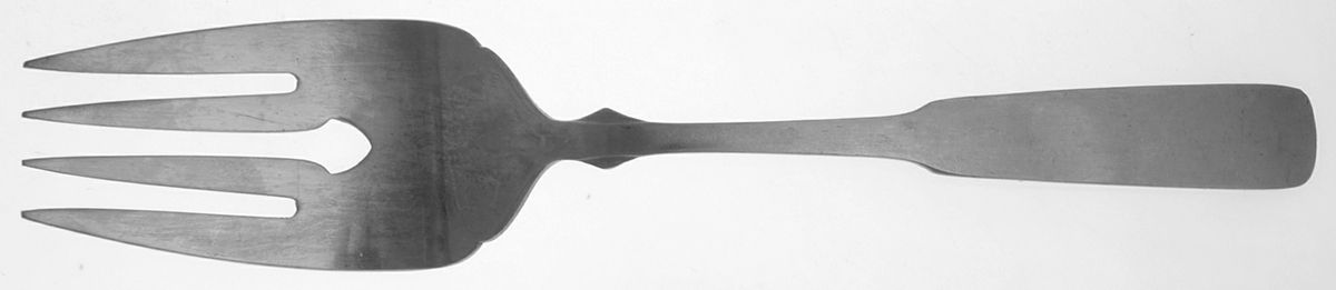 Olde Boston (Stainless) Large Solid Cold Meat Serving Fork by Stanley Roberts-1