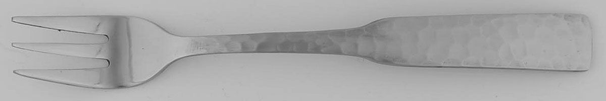 Plymouth Cove Hammered (Stainless) Cocktail/Seafood Fork by Stanley Roberts-1