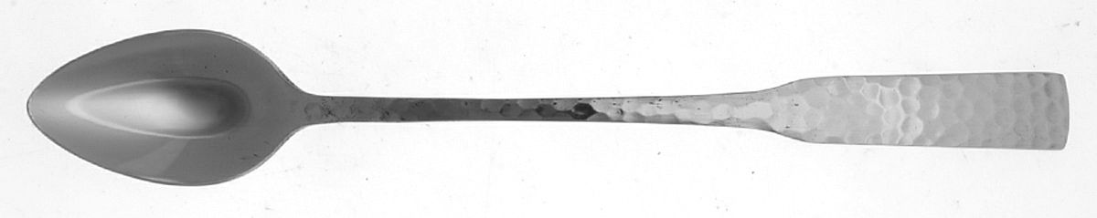Plymouth Cove Hammered (Stainless) Iced Tea Spoon by Stanley Roberts-1