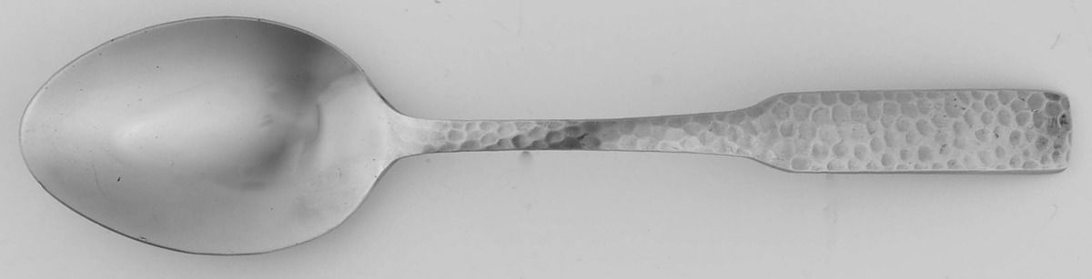 Plymouth Cove Hammered (Stainless) Tablespoon (Serving Spoon) by Stanley Roberts-1