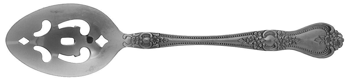 Precious Rose (Stainless) Pierced Tablespoon (Serving Spoon) by Stanley Roberts-1