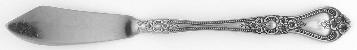 Precious Rose (Stainless) Flat Handle Master Butter Knife by Stanley Roberts-1