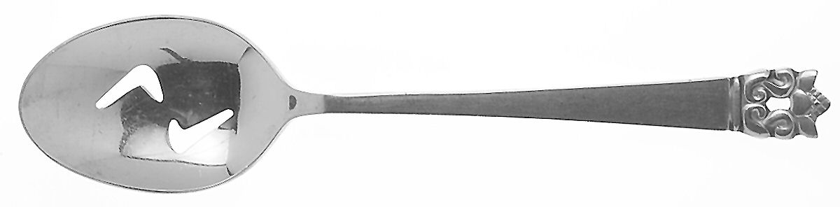 Roget (Stainless) Pierced Tablespoon (Serving Spoon) by Stanley Roberts-1