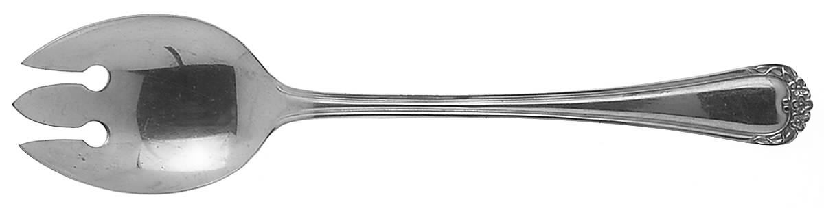 Rose Trio-Rose Petal (Stainless) Solid Salad Serving Fork by Stanley Roberts-1