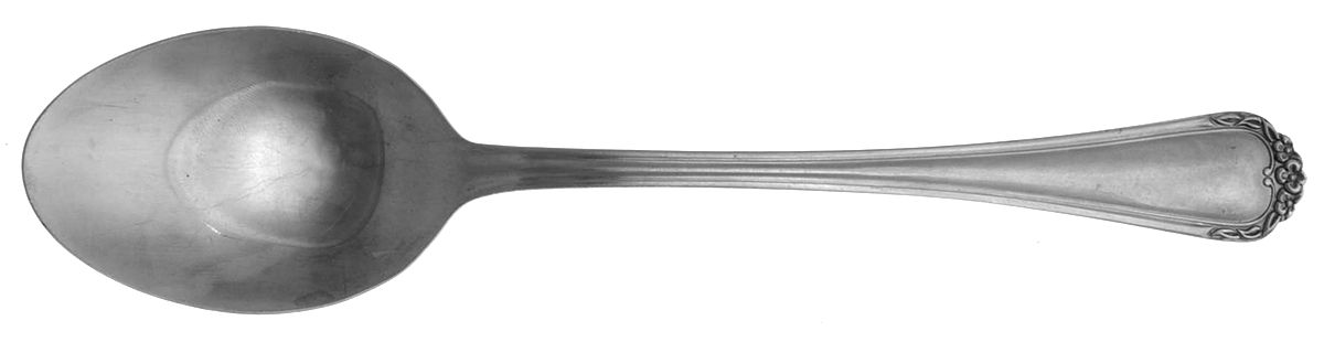 Rose Trio-Rose Petal (Stainless) Tablespoon (Serving Spoon) by Stanley Roberts-1