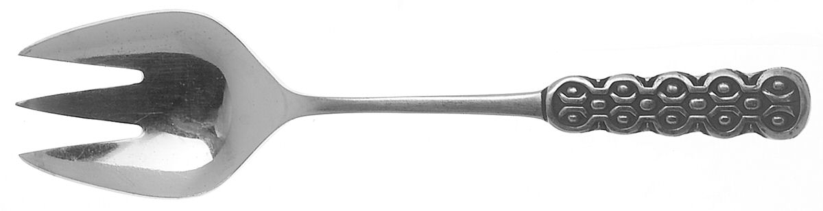 Lancelot (Stainless) Medium Solid Cold Meat Serving Fork by Stanley Roberts-1