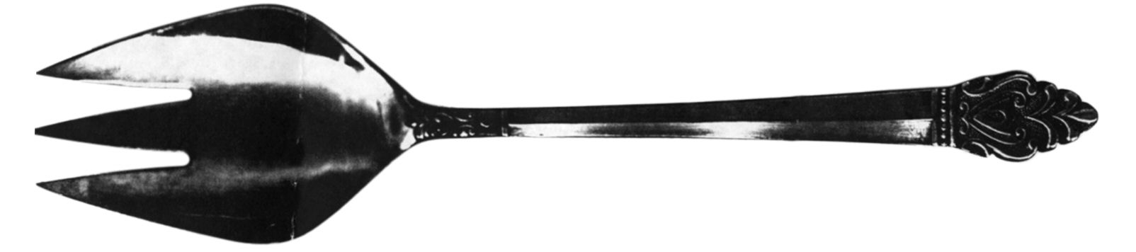 La Cata Medium Solid Cold Meat Serving Fork by Stanley Roberts-1
