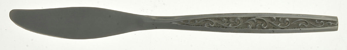 Castle (Stainless) Flat Handle Butter Spreader by Stanley Roberts-1