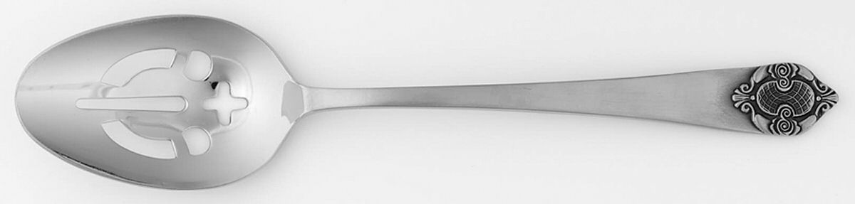 SRB84 (STAINLESS) Pierced Tablespoon (Serving Spoon) by Stanley Roberts-1