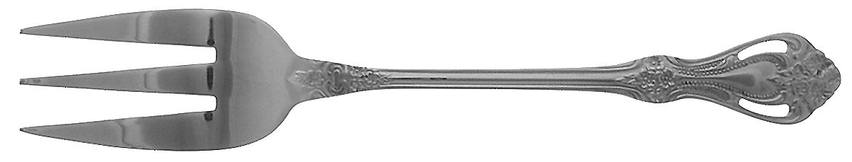 Valentine Medium Solid Cold Meat Serving Fork by Stanley Roberts-1