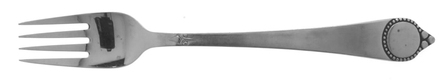 Vanity (Stainless, Circle Of Beads) Fork by Stanley Roberts-1