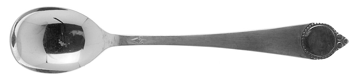 Vanity (Stainless, Circle Of Beads) Sugar Spoon by Stanley Roberts-1