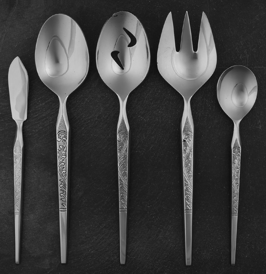 Winthrop (Stainless) 5 Piece Hostess Set by Stanley Roberts-1