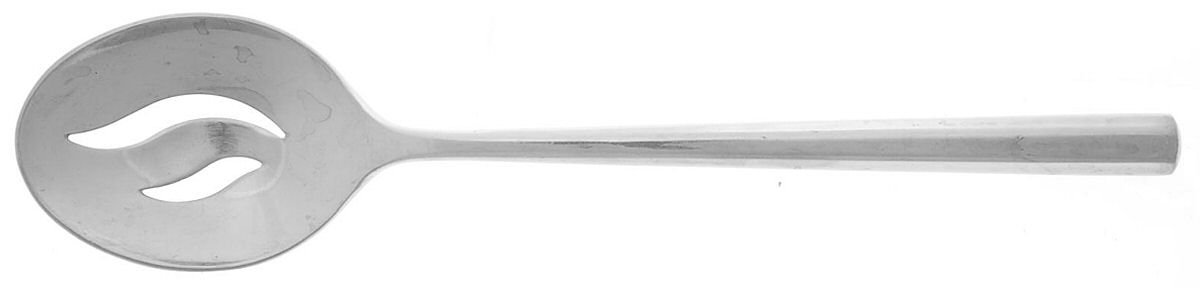 York (Stainless) Pierced Tablespoon (Serving Spoon) by Stanley Roberts-1