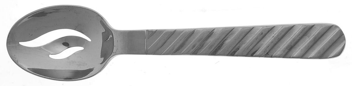 Zebra (Stainless) Small Pierced Serving Tablespoon by Stanley Roberts-1
