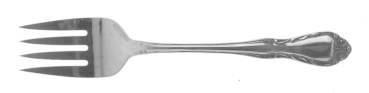 Banquet (Stainless) Medium Solid Cold Meat Serving Fork by Sears Roebuck-1