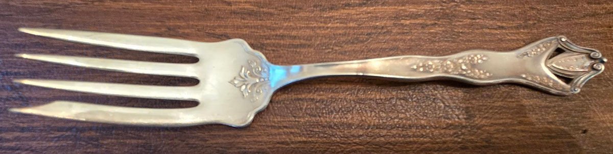 Endicott (Silverplate) Medium Solid Cold Meat Serving Fork by Sears Roebuck-1