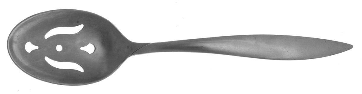 Fiamma (Stainless) Pierced Tablespoon (Serving Spoon) by Sears Roebuck-1