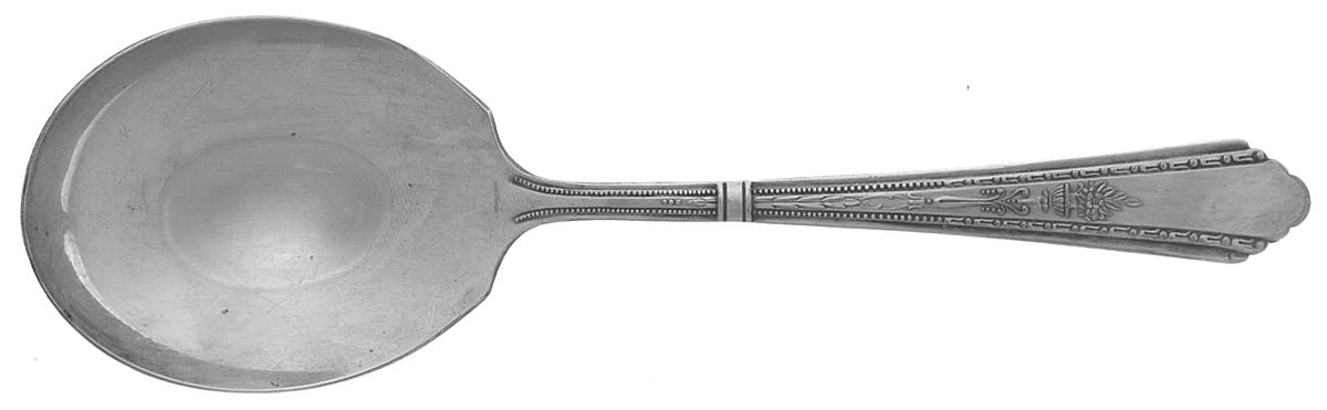 Juliet (Silverplate) Solid Smooth Casserole Spoon by Sears Roebuck-1