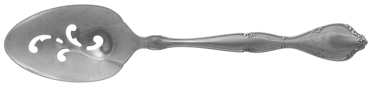 Lakewood (Stainless) Pierced Tablespoon (Serving Spoon) by Sears Roebuck-1
