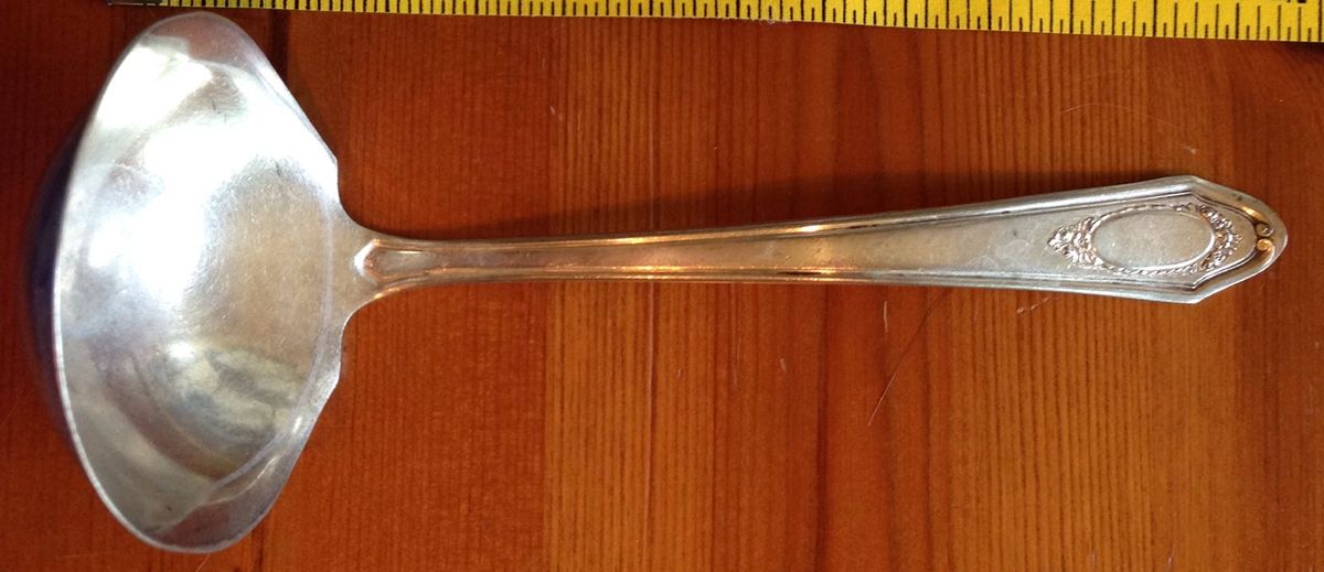 Madrid (Silverplate) Solid Gravy Ladle by Sears Roebuck-1