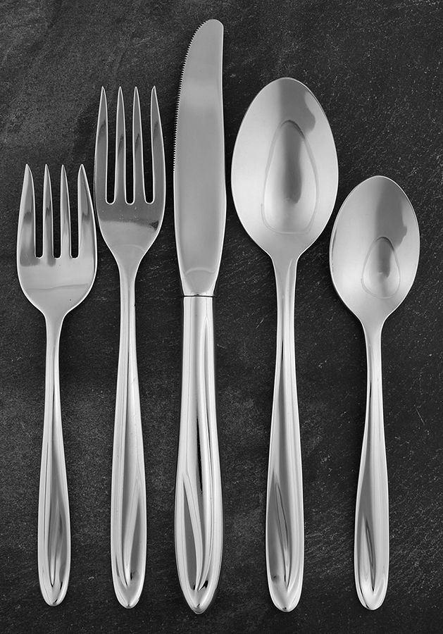 Montego (Stainless) 5 Piece Place Setting by Sears Roebuck-1