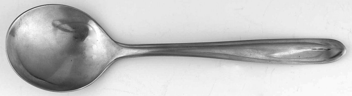 Montego (Stainless) Round Bowl Soup Spoon (Cream Soup) by Sears Roebuck-1