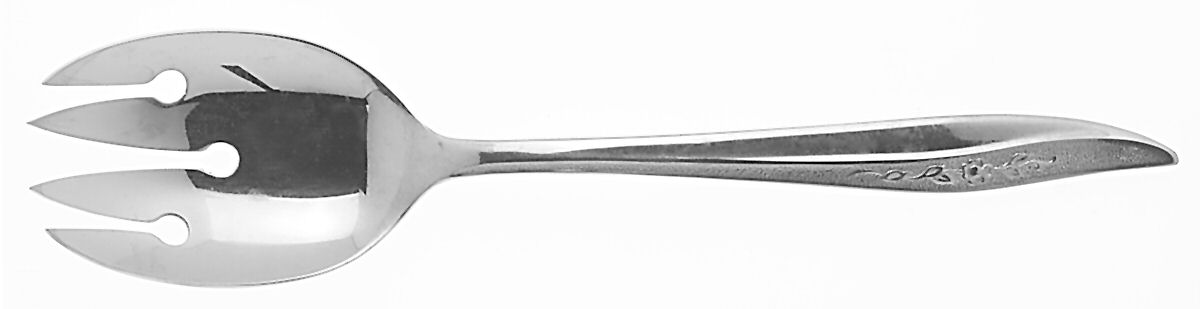 Rose Texture (Stainless) Solid Salad Serving Fork by Sears Roebuck-1