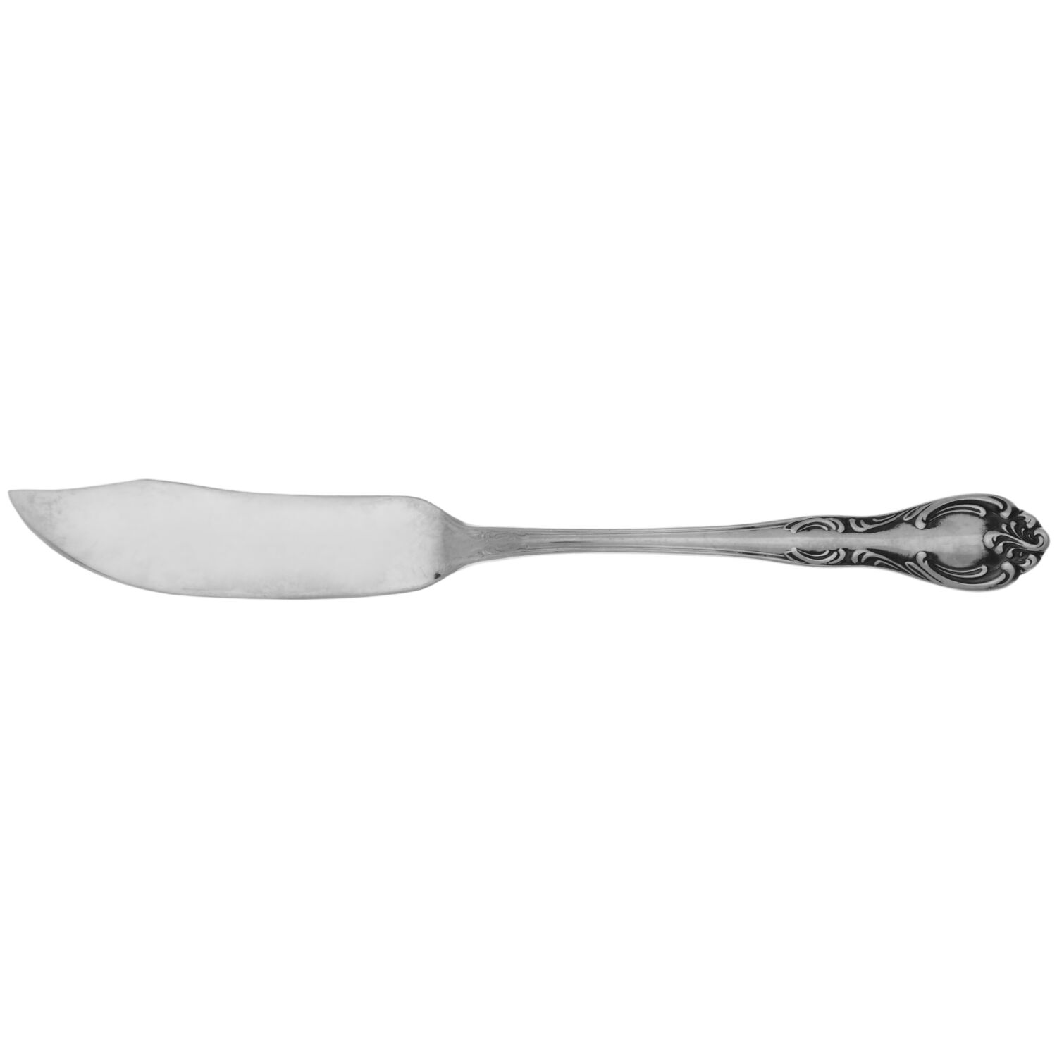 Royal Baroque (Stainless) Flat Handle Master Butter Knife by Sears Roebuck-1