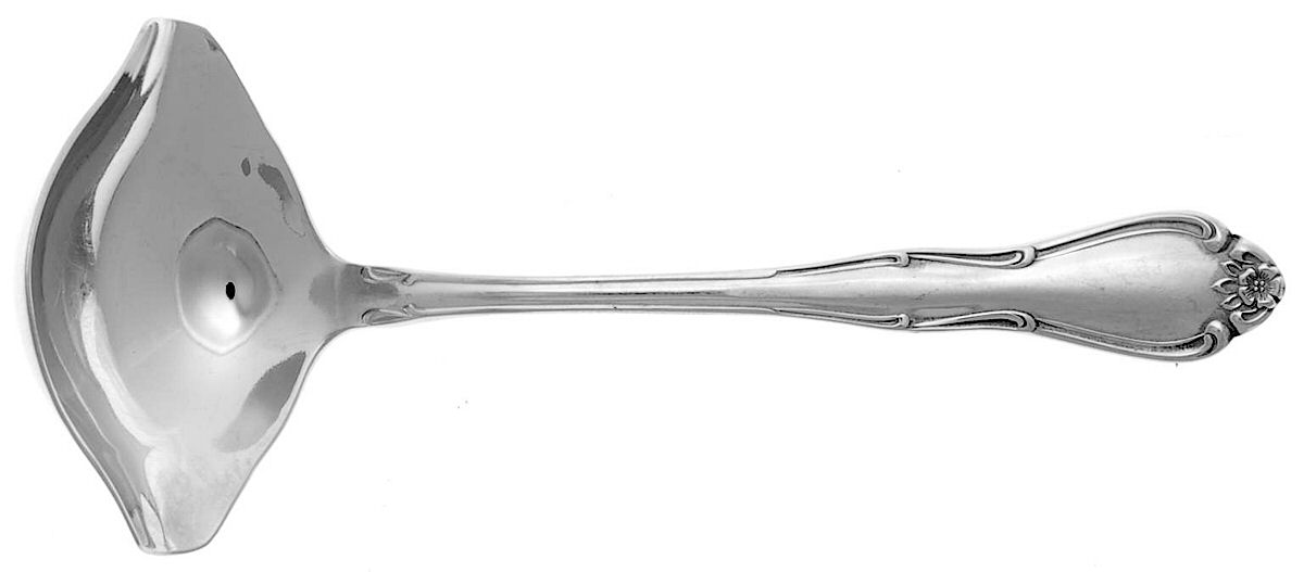 Fleurette (Stainless) Solid Gravy Ladle by Sears Roebuck-1