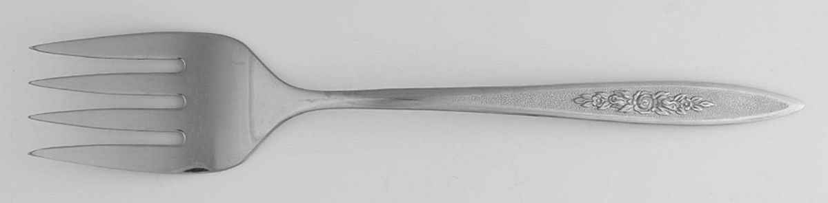 SRS6 (STAINLESS) Medium Solid Cold Meat Serving Fork by Sears Roebuck-1