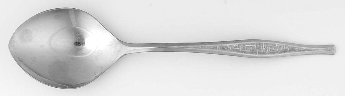 Madras (Stainless) Solid Smooth Casserole Spoon by Sears Roebuck-1