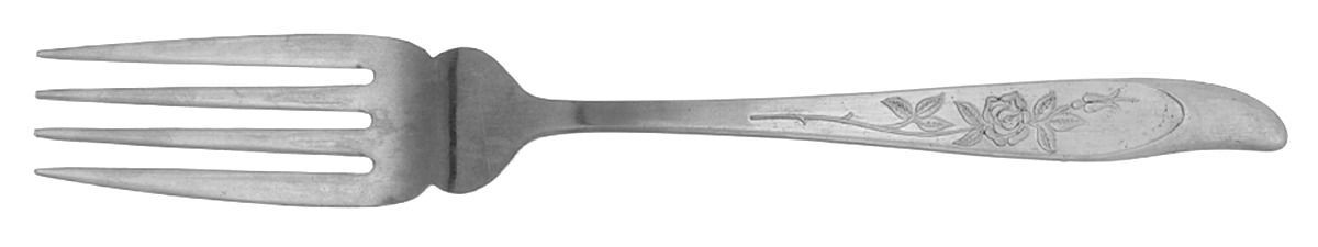 SST1 (STAINLESS) Medium Solid Cold Meat Serving Fork by Silhouette-1