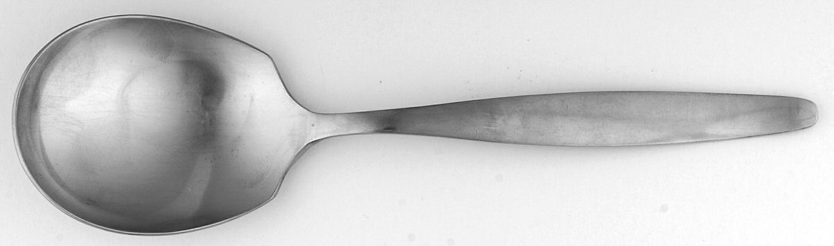 SWS1 (Stainless) Solid Smooth Casserole Spoon by Swords-1