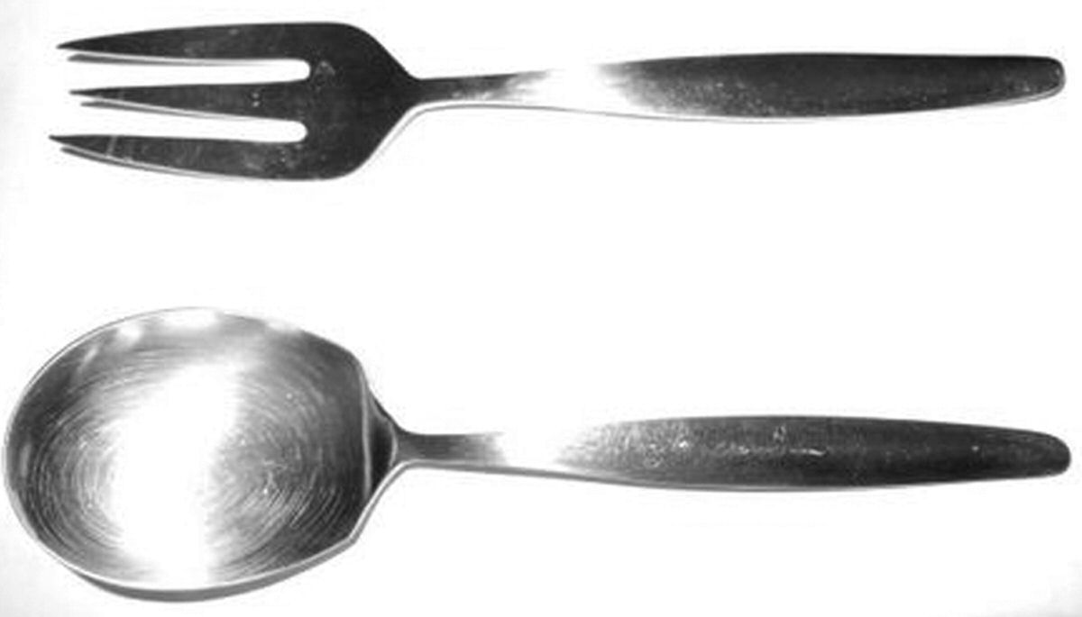 SWS1 (Stainless) Medium Solid Cold Meat Serving Fork by Swords-1