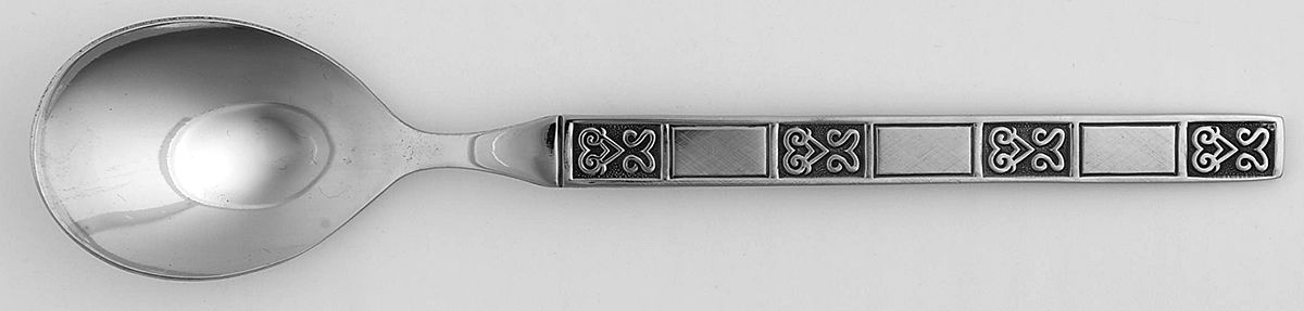 Asbury (Stainless) Sugar Spoon by Sears Roebuck-1