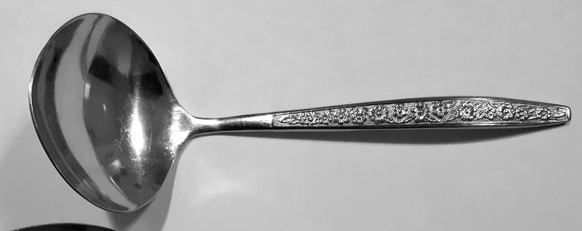 Anneka (Stainless) Solid Gravy Ladle by Sears Roebuck-1