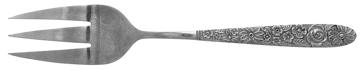 SRB180 (STAINLESS) Medium Solid Cold Meat Serving Fork by Stanley Roberts-1
