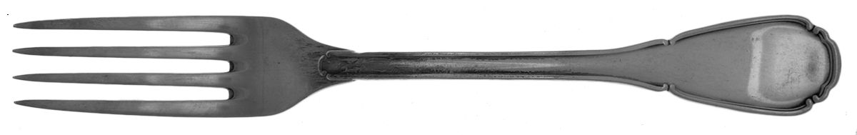 Baroque (Silverplate on Nickel) Solid Serving Fork by Sambonet-1