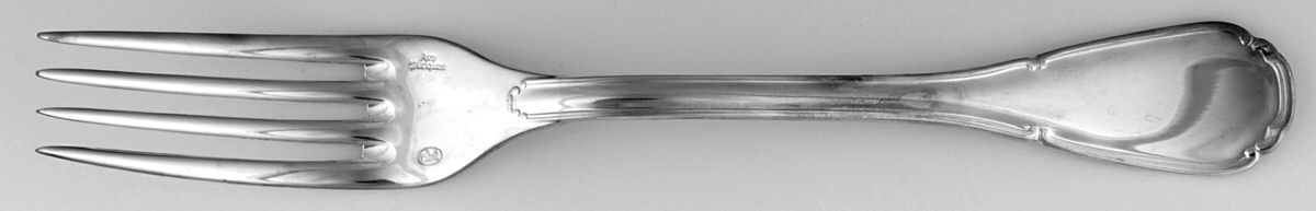 Baroque (Silverplate on Nickel) Fork by Sambonet-1
