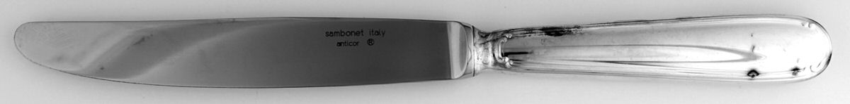 Baroque (Silverplate on Nickel) Modern Hollow Knife by Sambonet-1