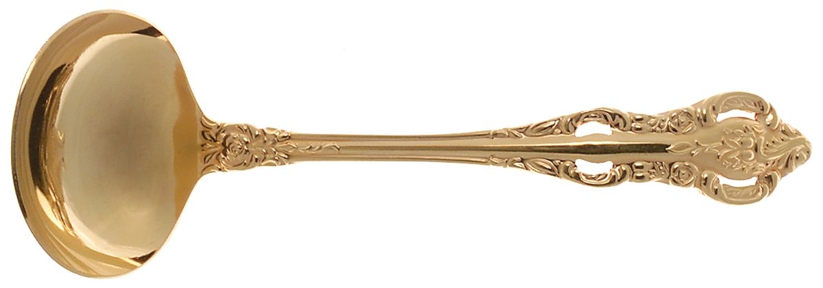 Golden Lady Joanne (Gold Electroplate) Solid Gravy Ladle by Stanley Roberts-1