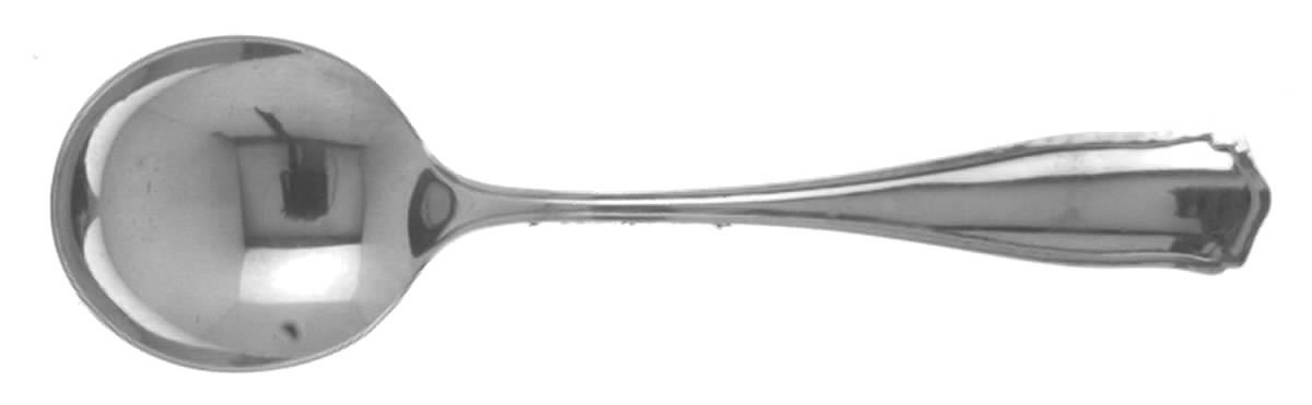 Dolores (Sterling, 1909, No Monograms) Round Bowl Soup Spoon (Bouillon) by Shreve Silver-1