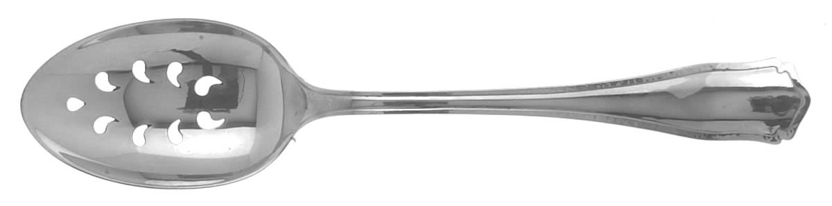 Dolores (Sterling, 1909, No Monograms) Pierced Tablespoon (Serving Spoon) by Shreve Silver-1
