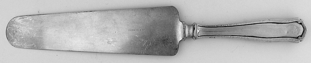 Dolores (Sterling, 1909, No Monograms) Pie Server with Silverplate Blade by Shreve Silver-1