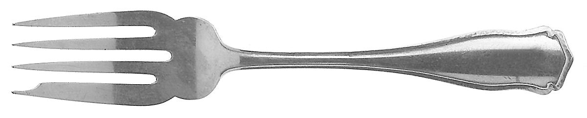 Dolores (Sterling, 1909, No Monograms) Individual Salad Fork by Shreve Silver-1