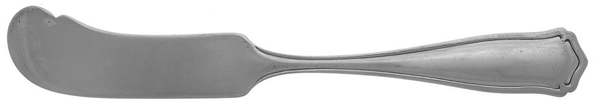 Dolores (Sterling, 1909, No Monograms) Flat Handle Butter Spreader by Shreve Silver-1